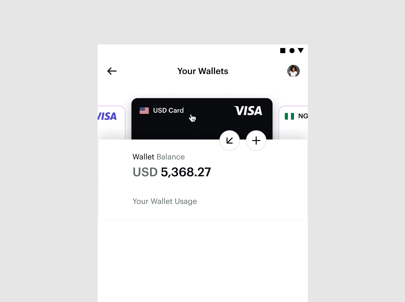 Weekend exploration for the Cards interface