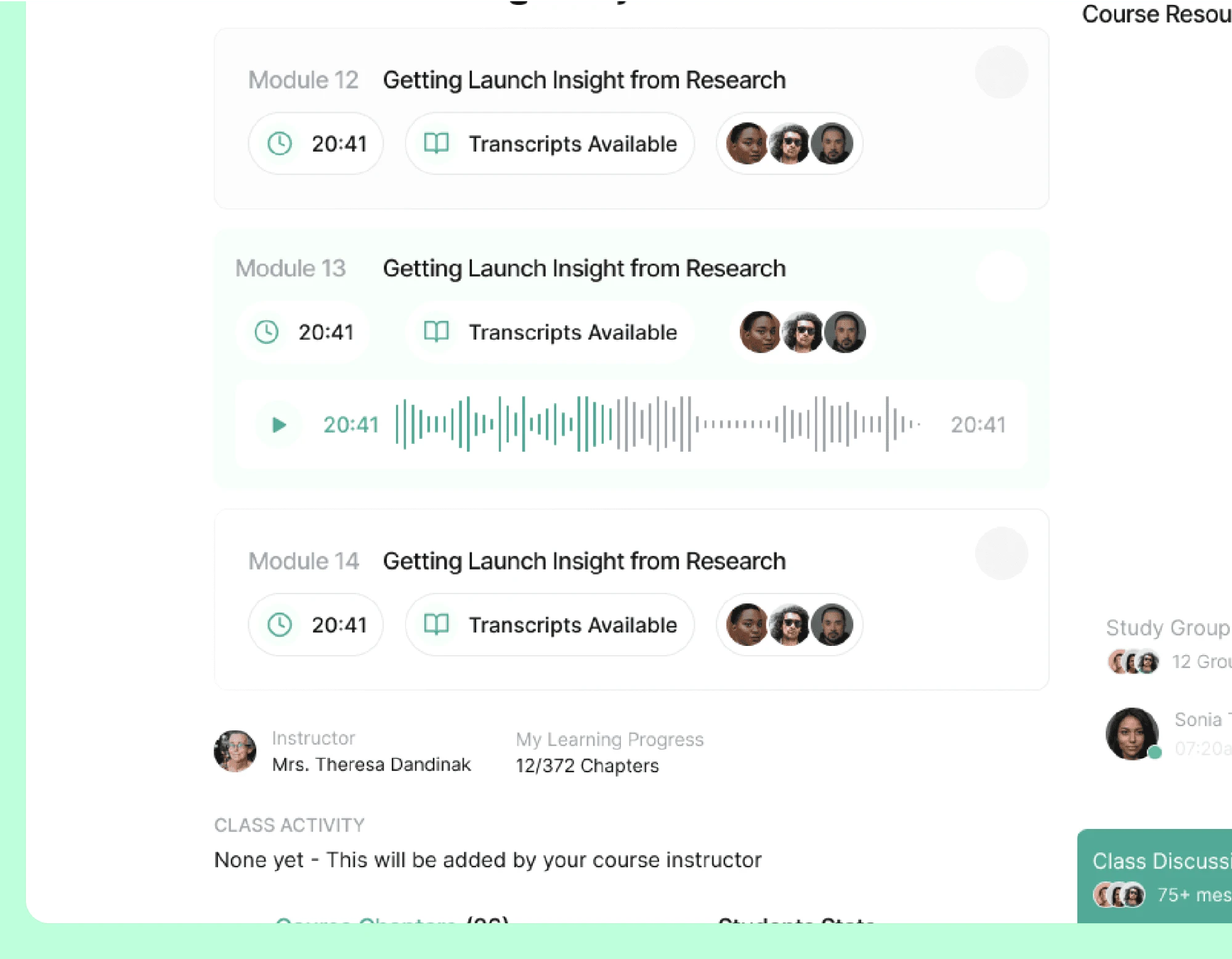 Learnali • Voice transcripts