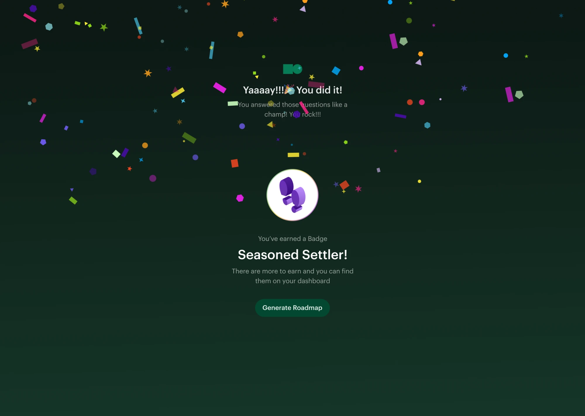 Guideli badge celebration: Seasoned Settler